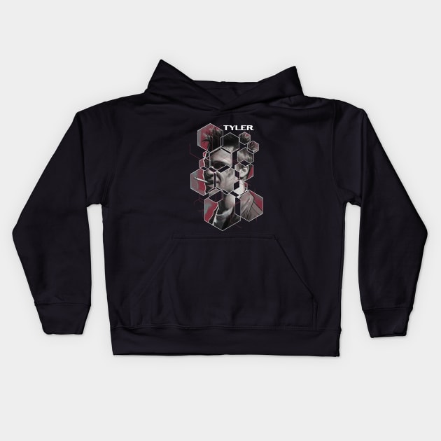 Tyler poligonal Kids Hoodie by RataGorrata